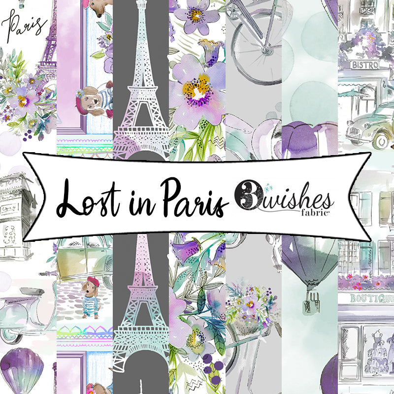 Lost in Paris by Scott Barnes for 3 Wishes Fabrics