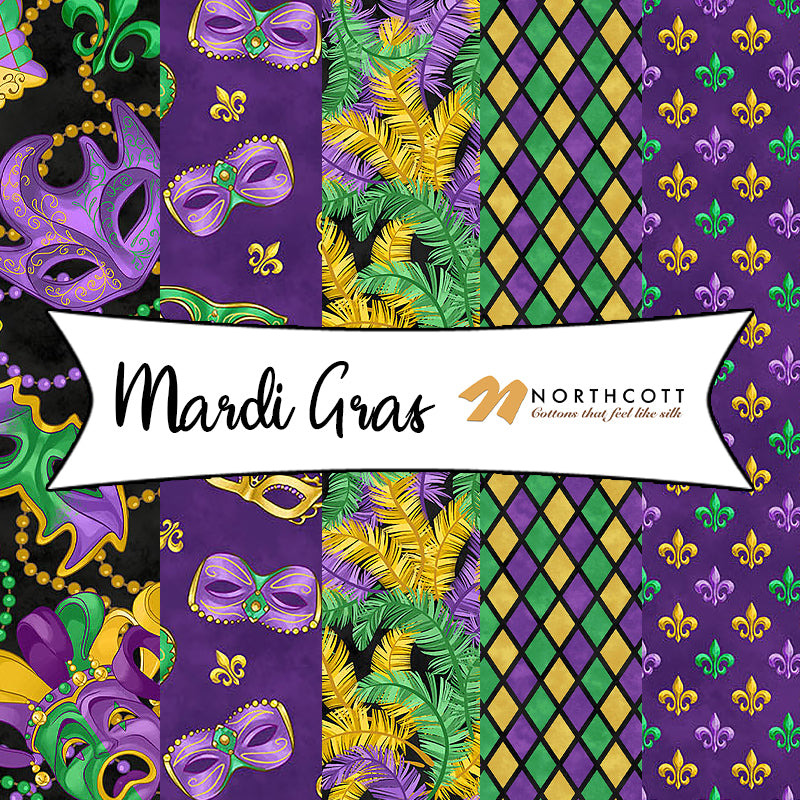 Mardi Gras by Racquel Martindale for Northcott Fabrics
