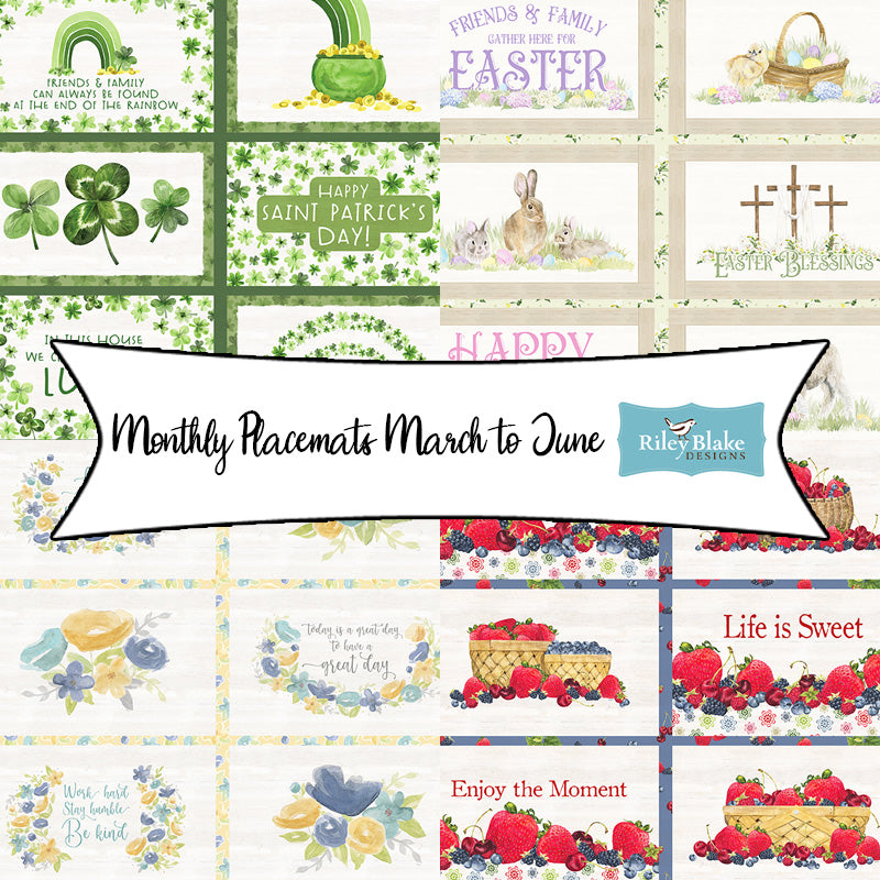 Monthly Placemats March to June by Tara Reed for Riley Blake Designs