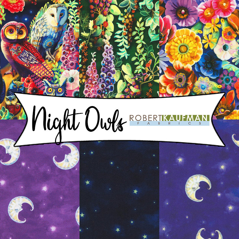 Night Owls by Laura Audi for Robert Kaufman Fabrics