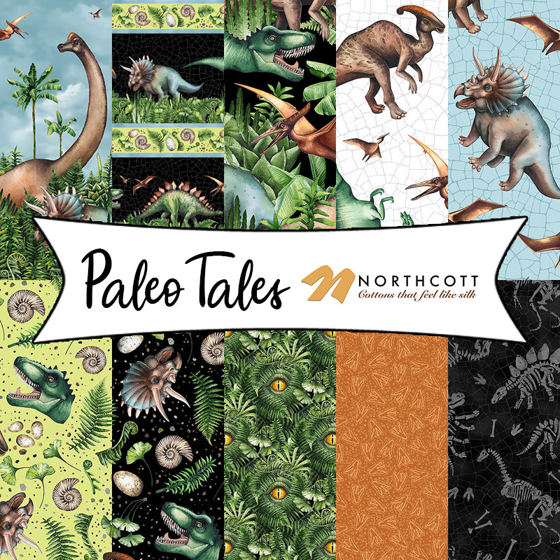 Paleo Tales by Nina Djuric for Northcott Fabrics