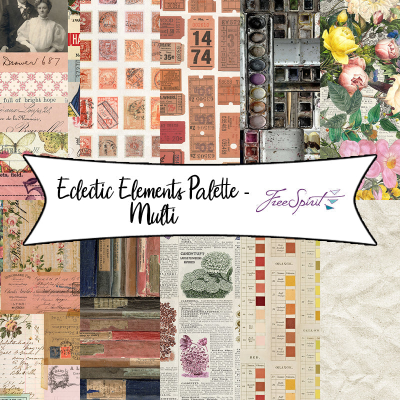 Eclectic Elements Palette - Multi by Tim Holtz for Free Spirit Fabrics