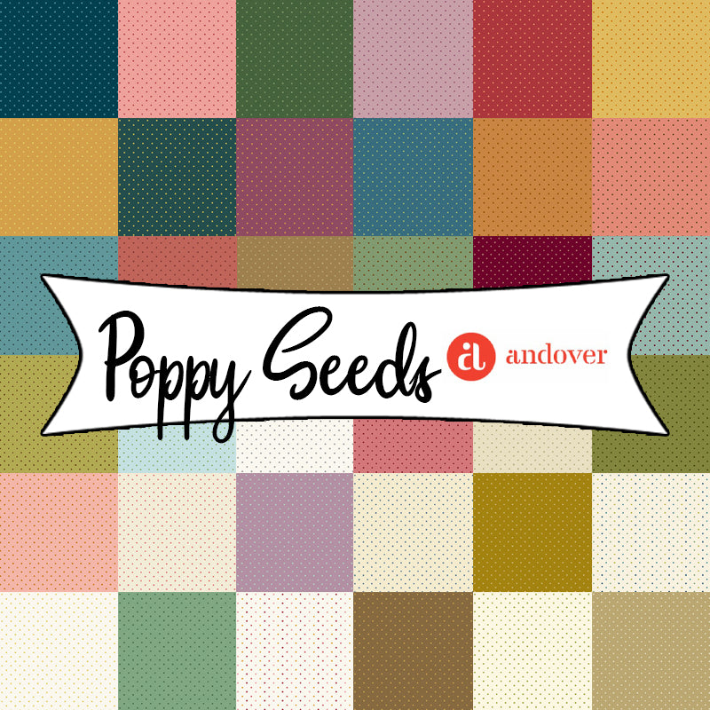 Poppy Seeds designed by Laundry Basket Quilts for Andover Fabrics