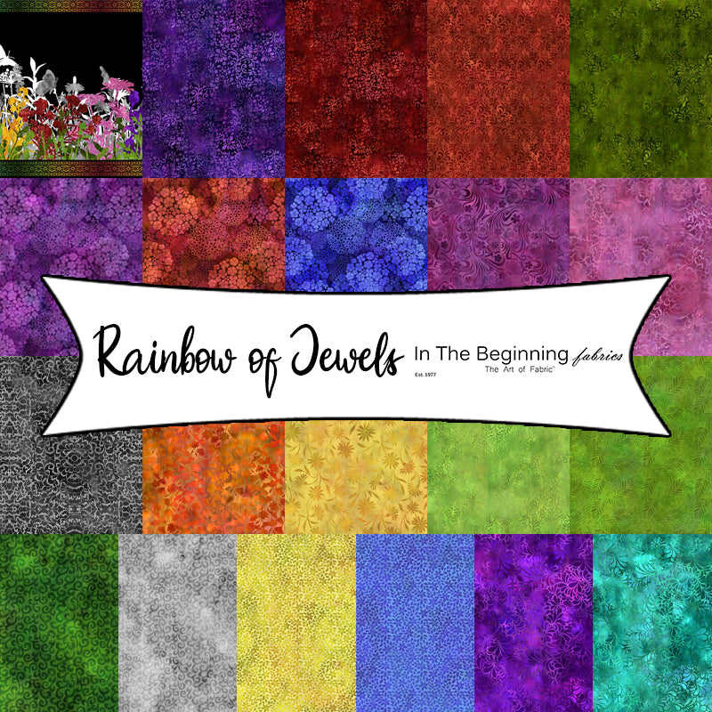 Rainbow of Jewels by Jason Yenter for In The Beginning Fabrics