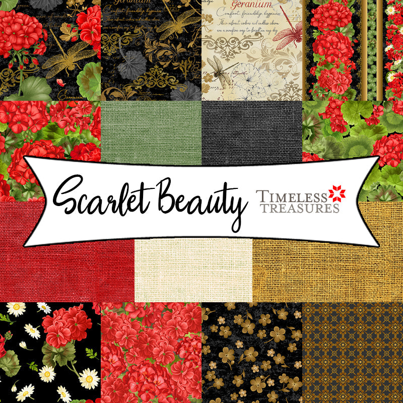 Scarlet Beauty from Timeless Treasures Fabrics