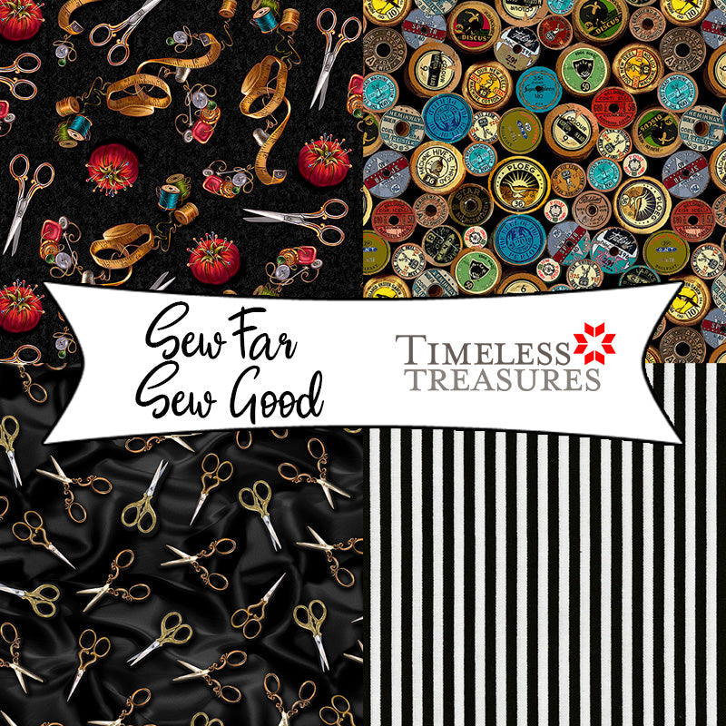 Sew Far Sew Good by Dona Gelsinger for Timeless Treasures Fabrics