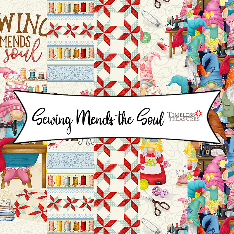 Sewing Mends the Soul from Timeless Treasures Fabrics