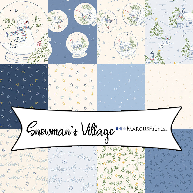 Snowman's Village by Cindy Staub for Marcus Fabrics