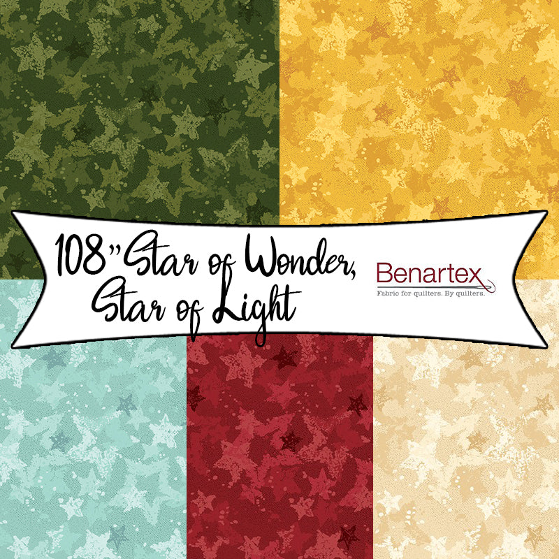 108" Star of Wonder, Star of Light by Nancy Halvorsen for Benartex Fabrics