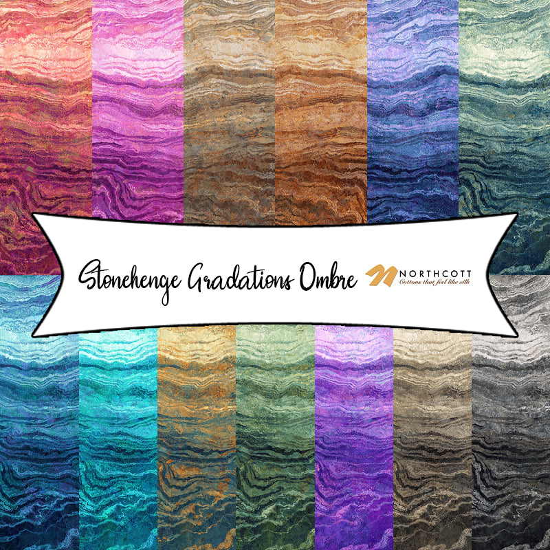 Stonehenge Gradations Ombre by Linda Ludovico for Northcott Fabrics