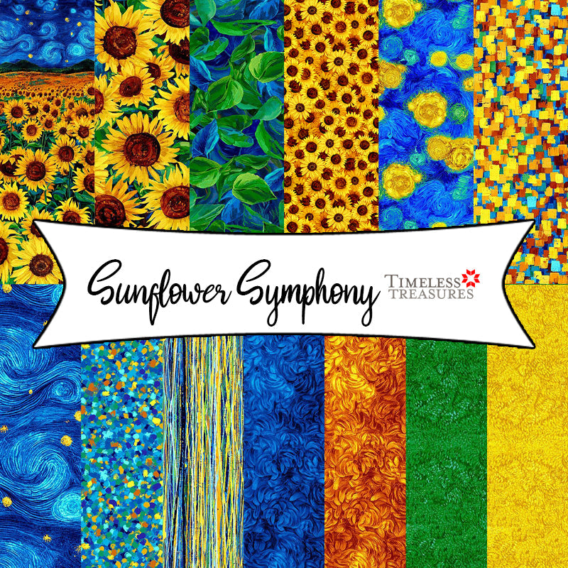 Sunflower Symphony from Timeless Treasures Fabrics