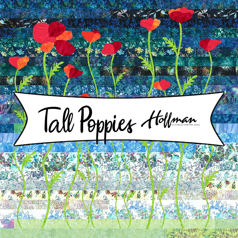 Tall Poppies from Hoffman Fabrics