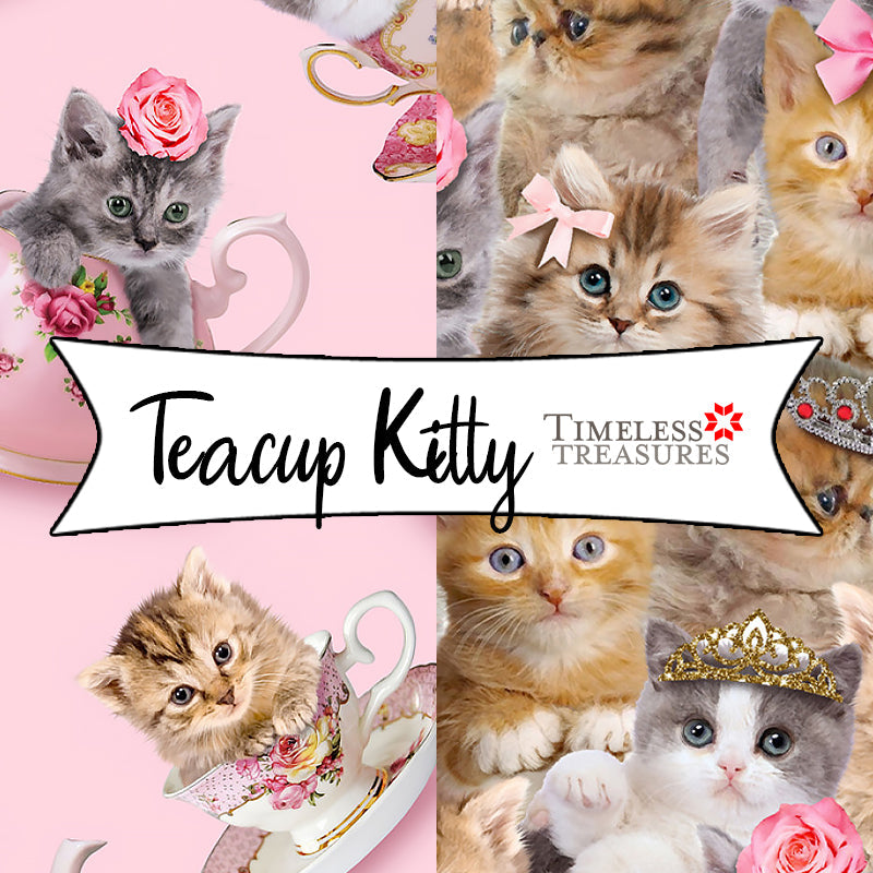 Teacup Kitty from Timeless Treasures