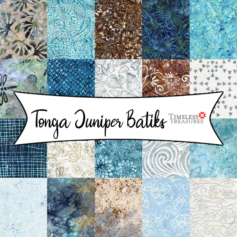 Tonga Juniper Batiks from Timeless Treasures Fabrics