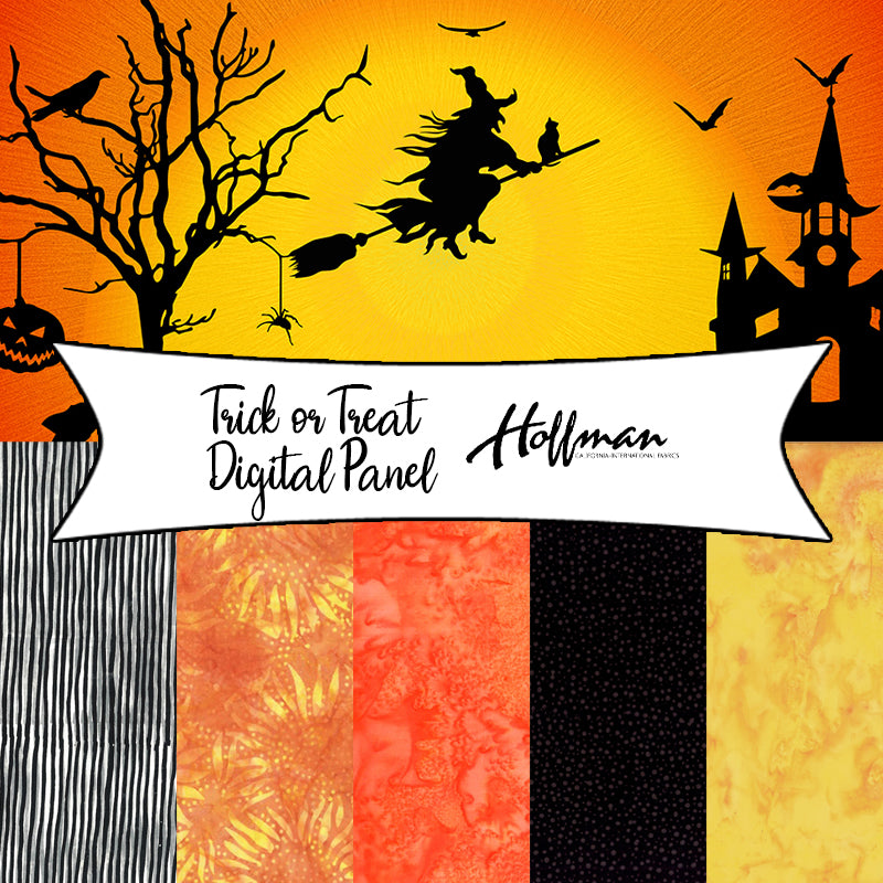 Trick or Treat Digital Panel for Hoffman Fabrics