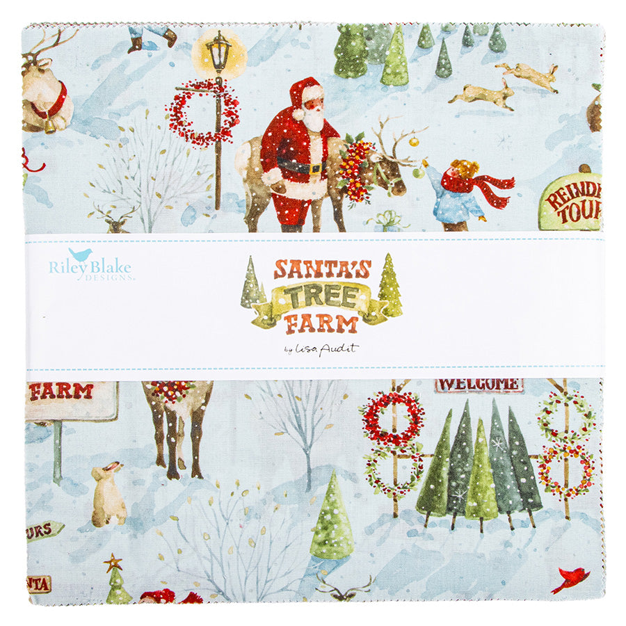Santa's Tree Farm 10" Stacker