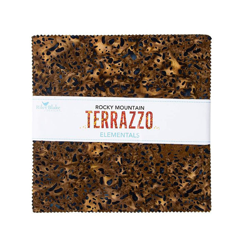 Elementals Terrazzo Batiks Rocky Mountain 10" Stacker