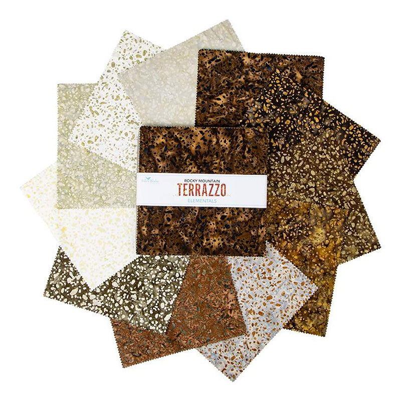 Elementals Terrazzo Batiks Rocky Mountain 10" Stacker