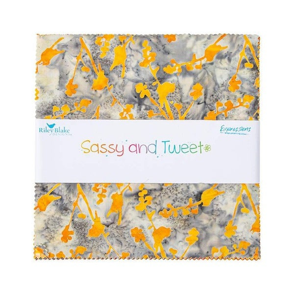 Expressions Batiks Sassy and Tweet 10" Stacker from Riley Blake