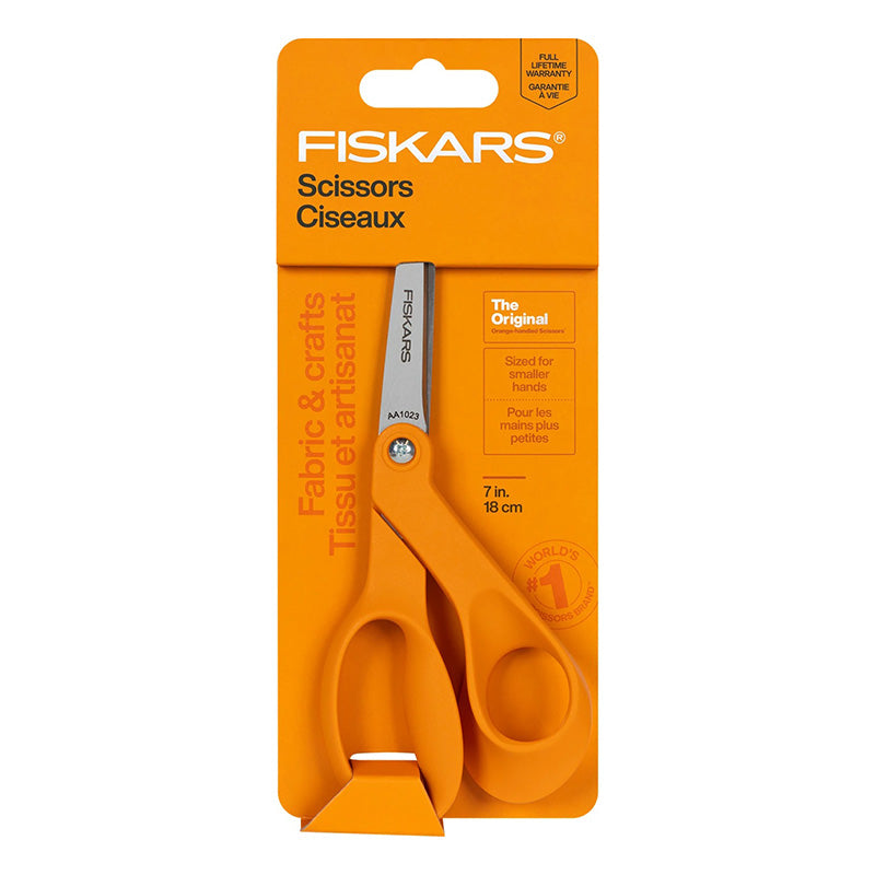 Fiskars Petite 7" Original Orange-Handled Scissors