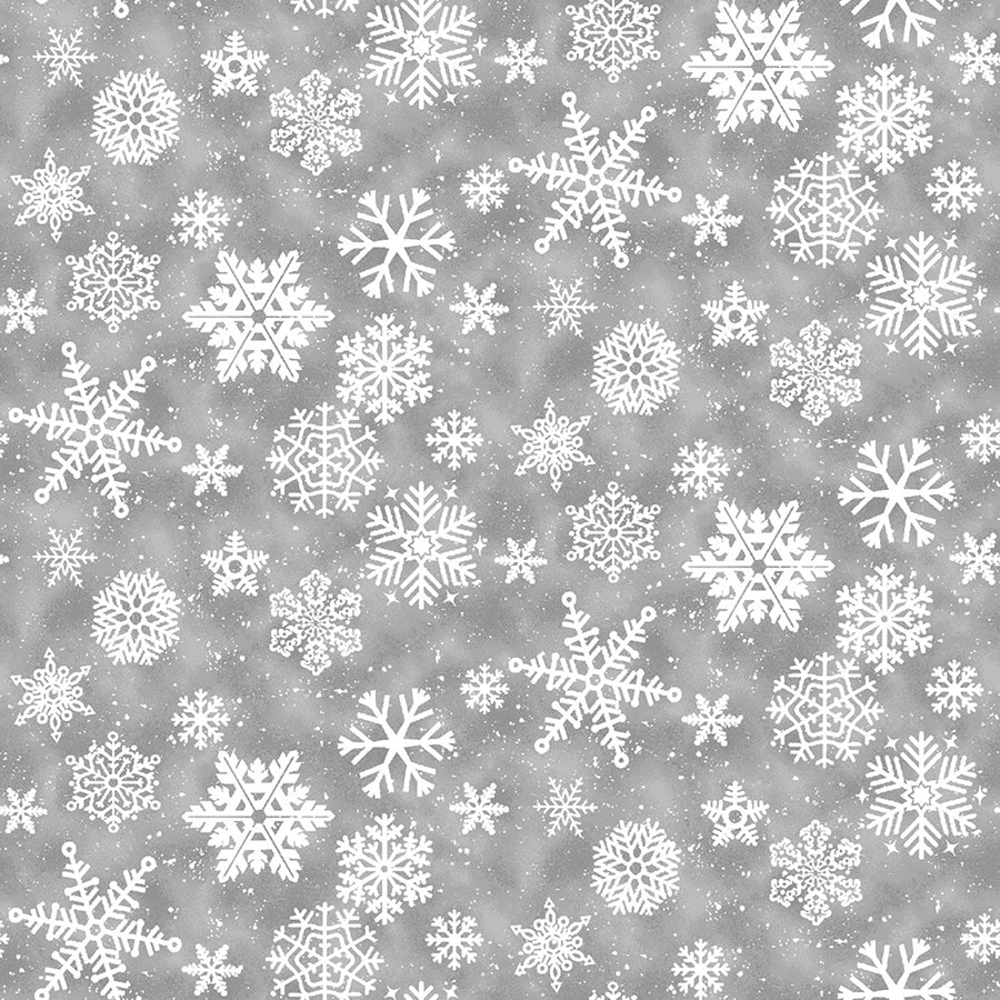 Snow Crew Snowflakes Gray