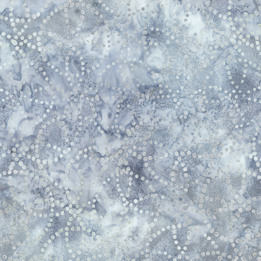 Starlight Batiks Circle Dots Blue