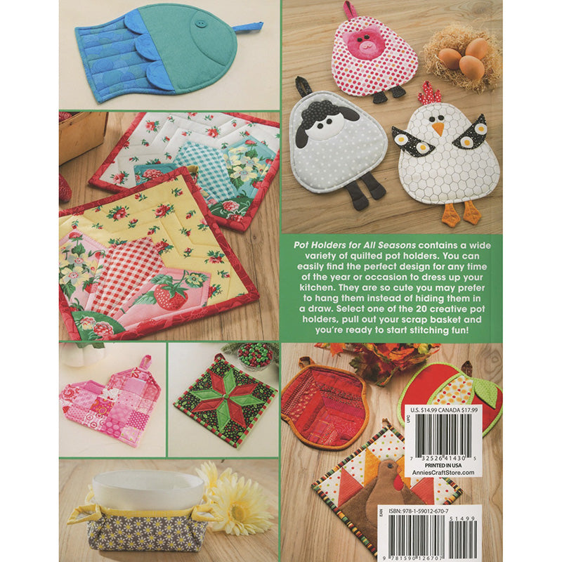 Pot Holders for All Seasons Quilt Pattern Book