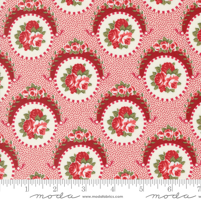 Moda Grand Haven Sweet Florals Pink 1 Yard Cut