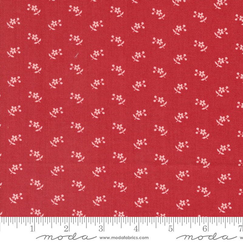 Moda Grand Haven Calico Ditsy Cherry 1 Yard Cut