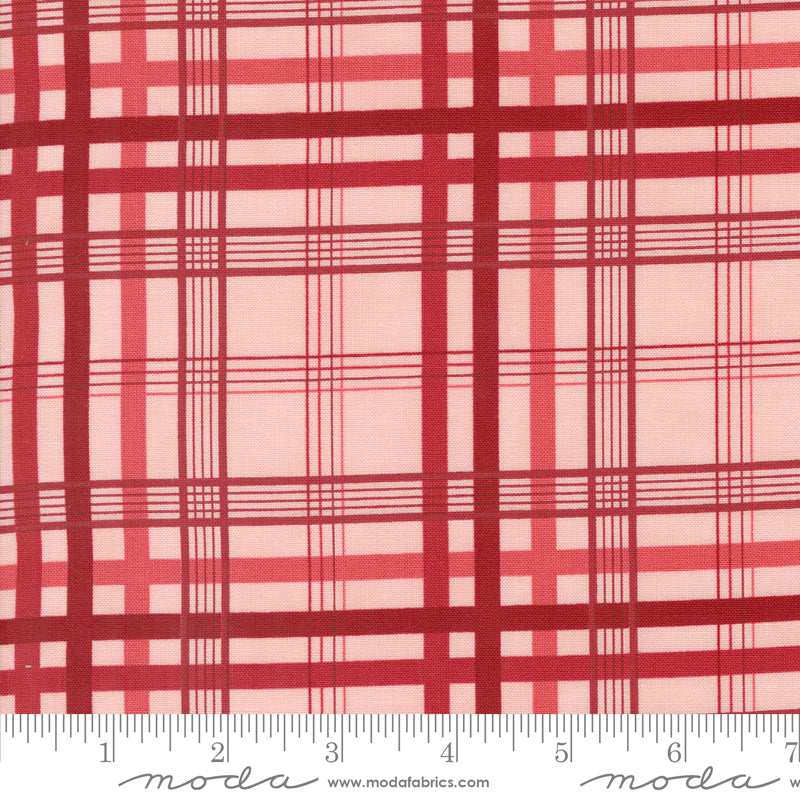 Moda Grand Haven Plaid Checks & Plaids Pink 1 Yard Cut