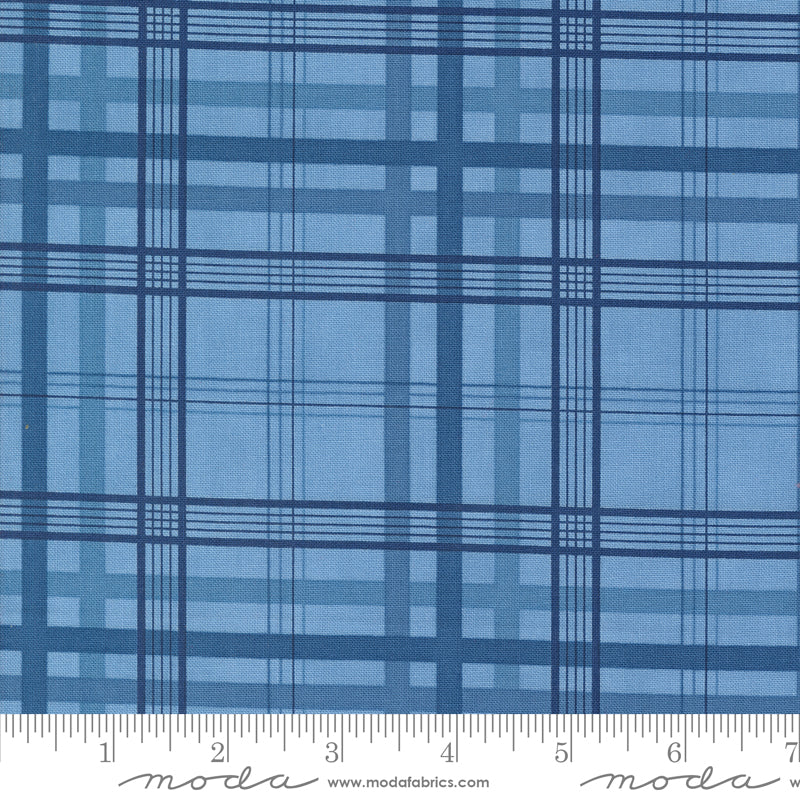 Moda Grand Haven Plaid Checks & Plaids Sky 1 Yard Cut