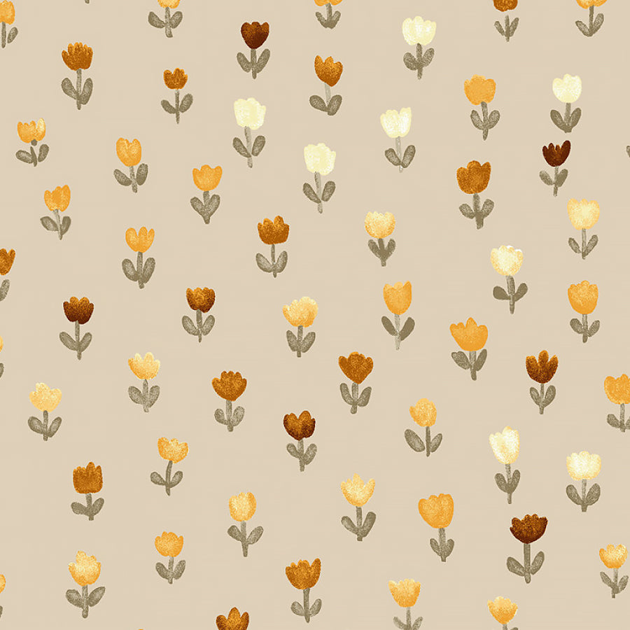 Hello Pumpkin Small Tulips Beige