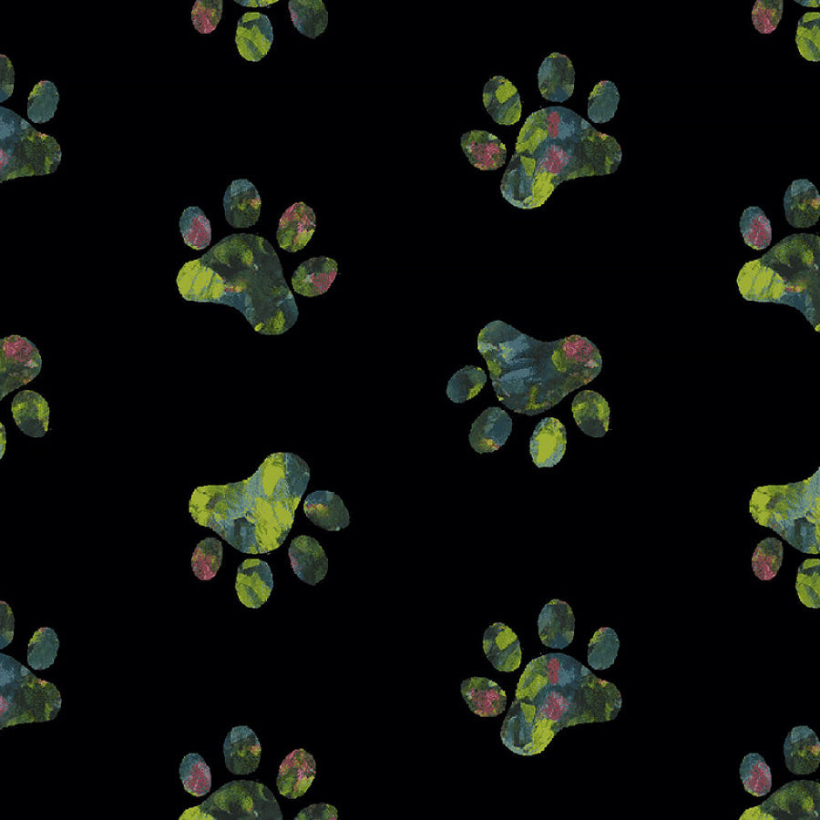 Catsup Paw Prints Black/Multi