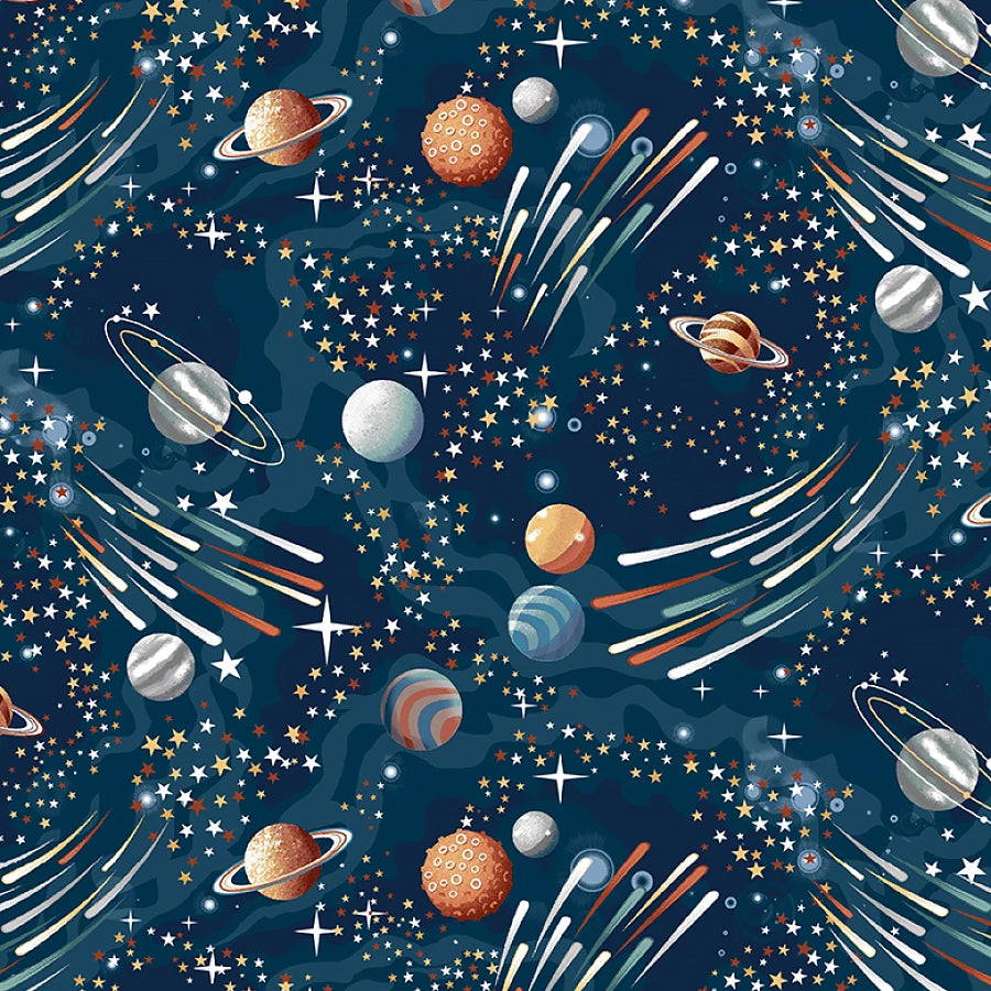 Milky Way Shooting Stars Navy Glow in the Dark