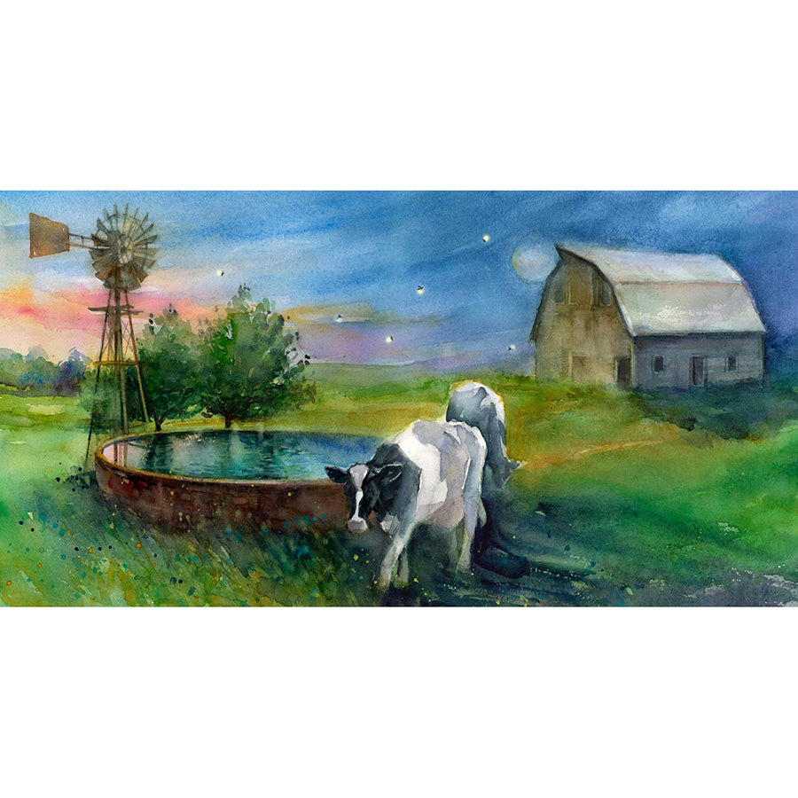 Country Living 24" Night on the Farm Panel Multi