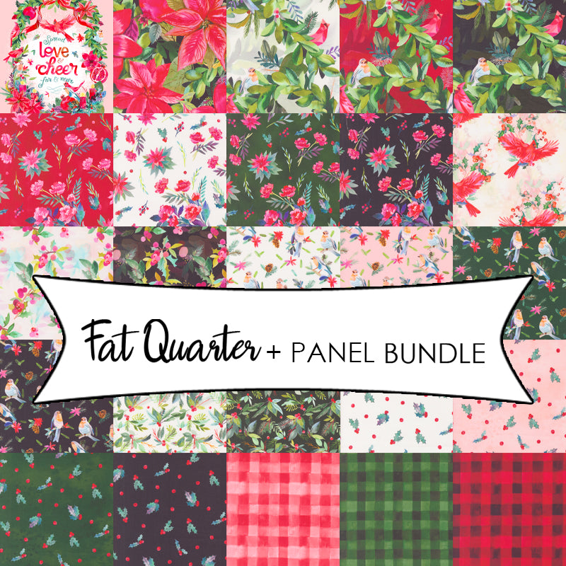 Love & Cheer Fat Quarter + Panel Bundle