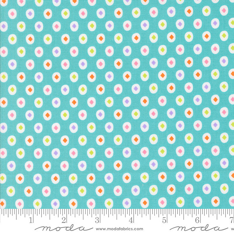 Fab-Boo-Lous Diamond Dots Teal