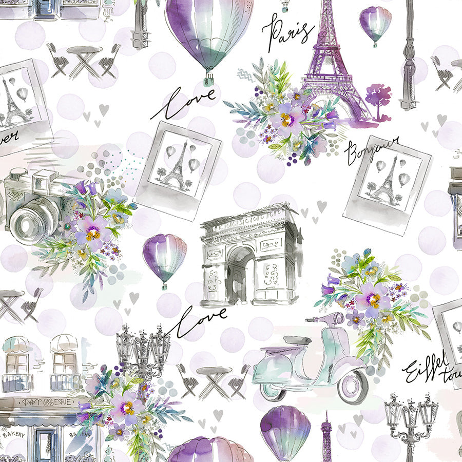 Lost in Paris Main White