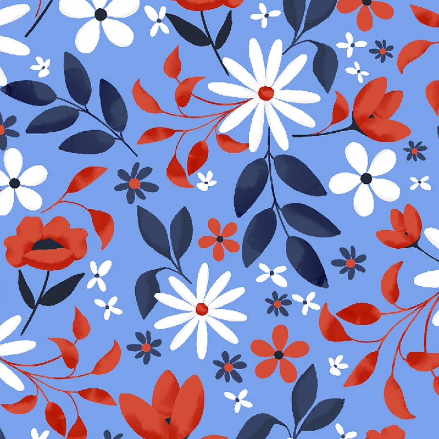 Boom Chicka Boom Red, White, & Bloom Blue