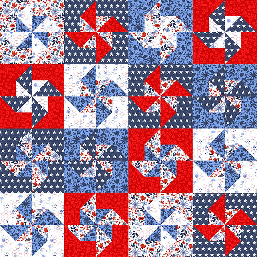 Boom Chicka Boom Patriotic Pinwheel Multi