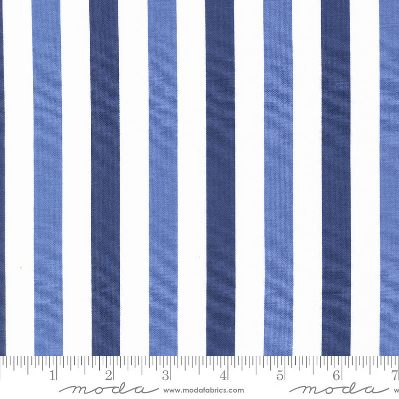 Moda Star Spangled Flag Stripes Twilight 1 Yard Cut