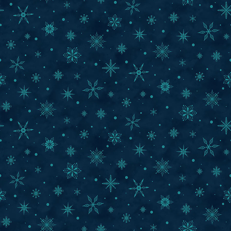 Woodland Wishes Snowflakes Navy