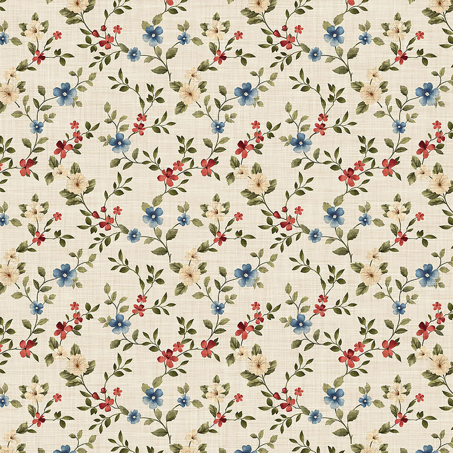 Farmhouse Sampler Floral Trail Cream Multi