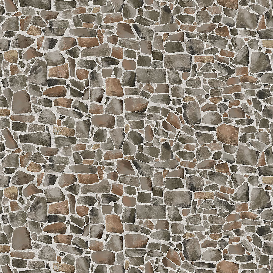 Bear Necessities Field Stones Gray Multi