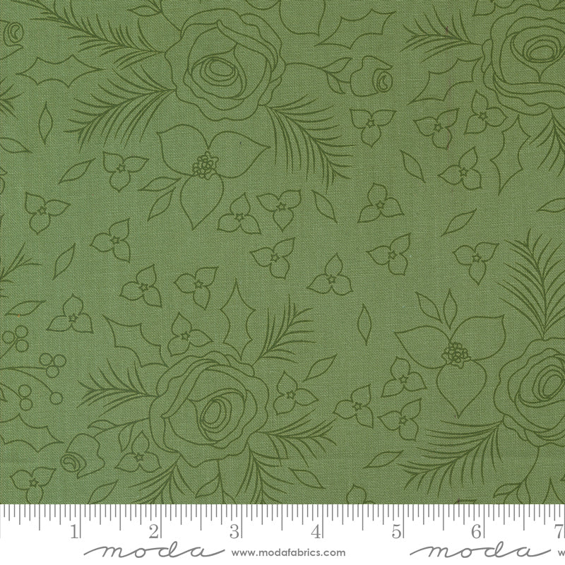 Starberry Sketch Florals Green