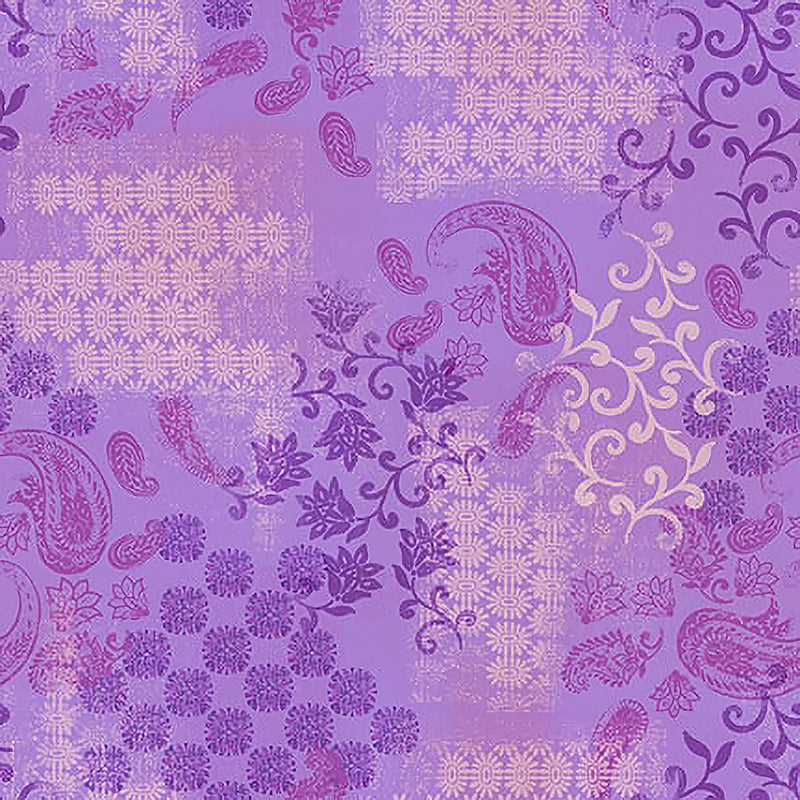 Petra Tonal Patchwork Lilac