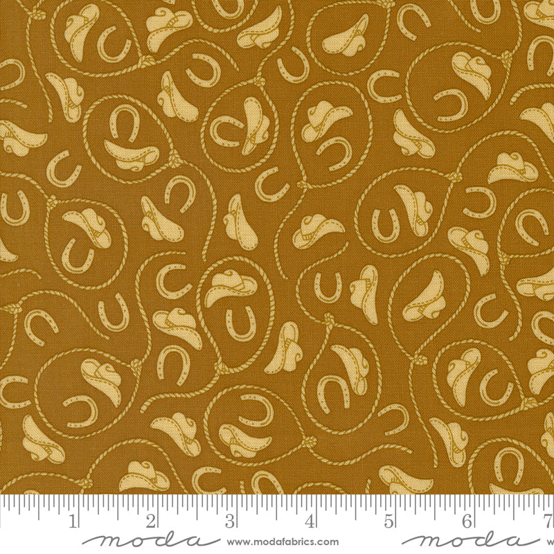 Moda Saddle Ranch Tack Room Wheat 1 Yard Cut