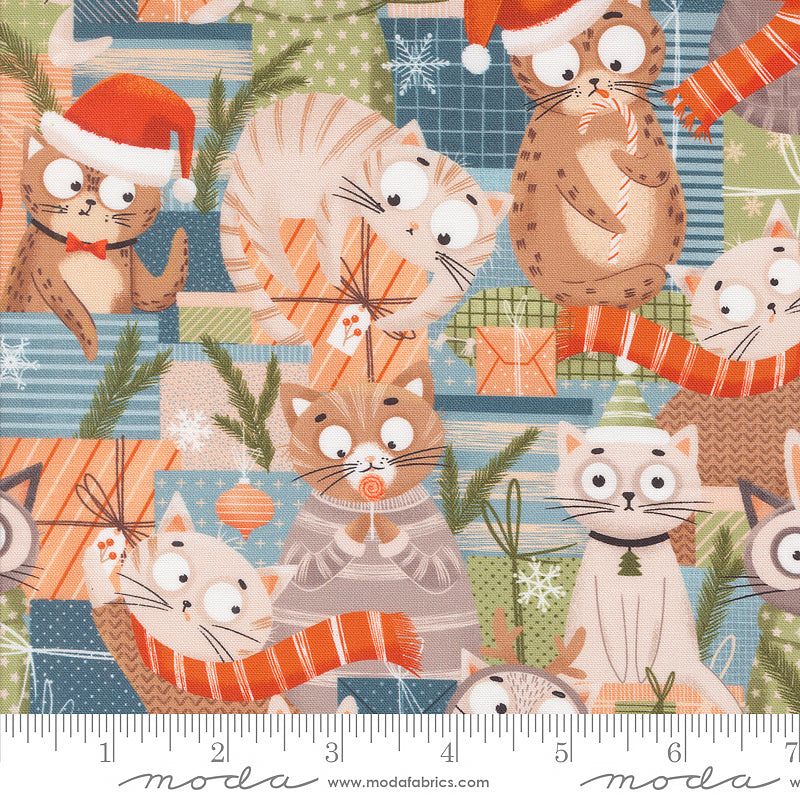 Purrfect Christmas Jolly Kittens Multi