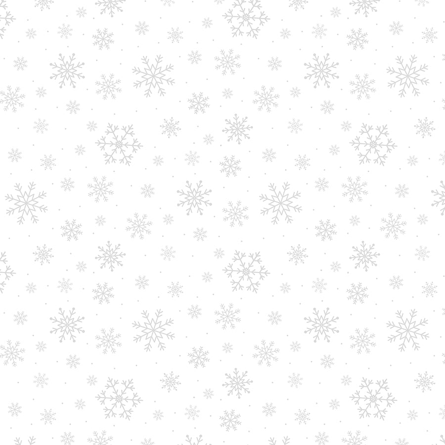 Essentials Stocking Stuffers II Snowflakes All Over White on White