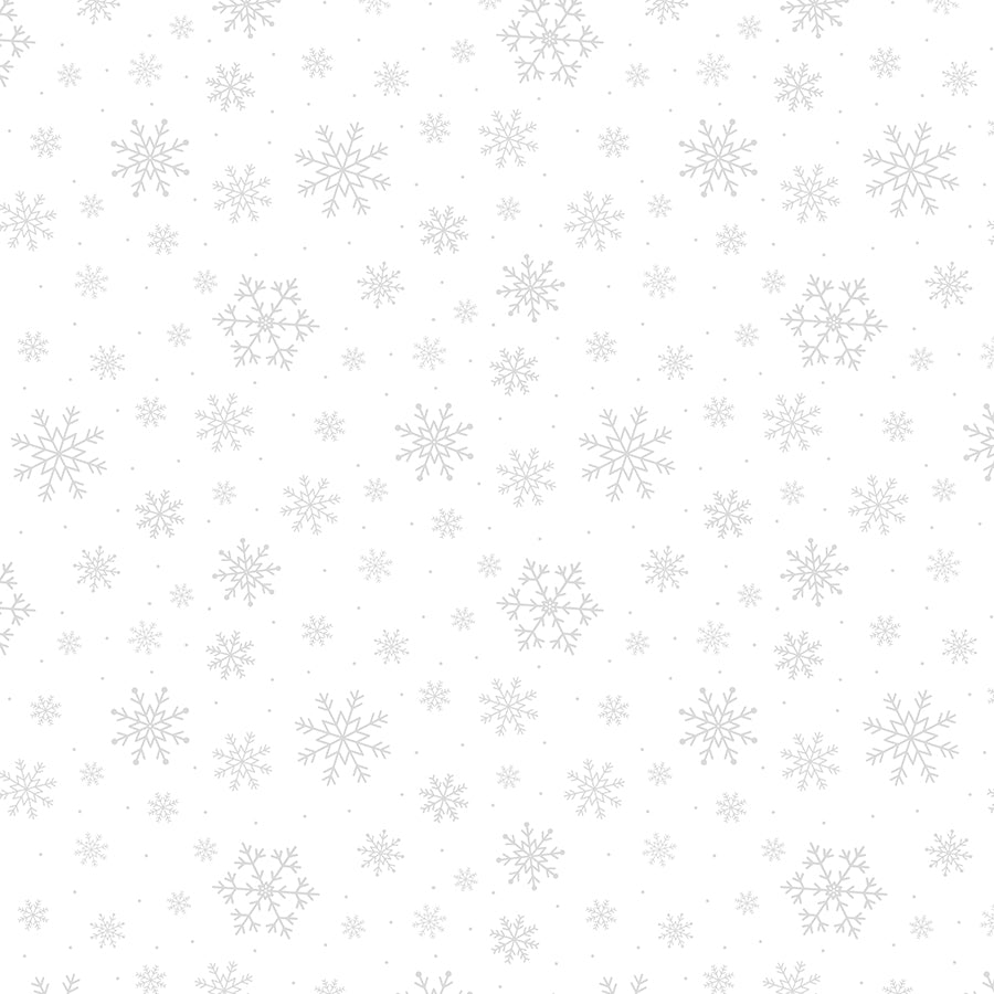 Essentials Stocking Stuffers Snowflakes All Over White on White